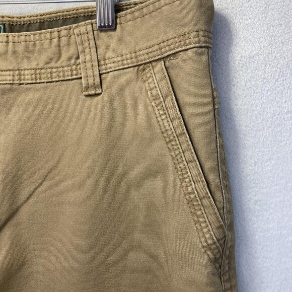 GH Bass & Co Canvas Workwear Pants Mens 36x32 Utility Straight Leg Tan Khaki - Picture 10 of 16